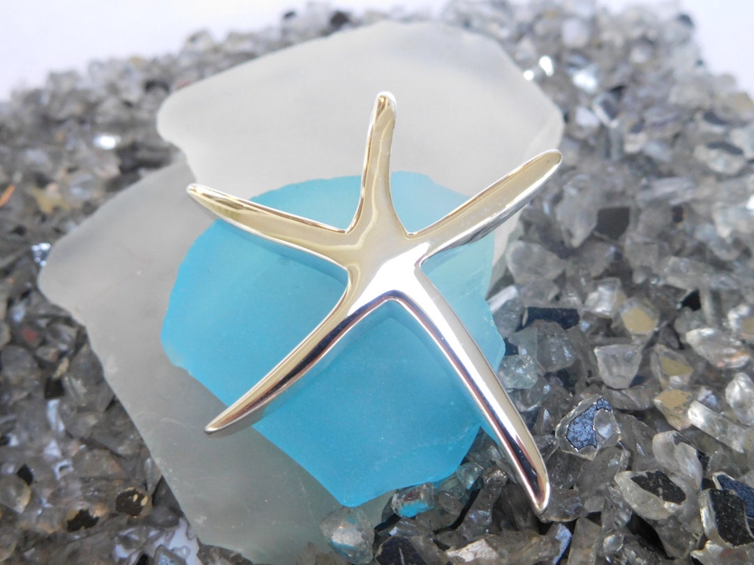 Large Dancing Starfish Pendant Sterling Silver - Silver Sea Star ...