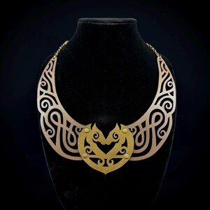 Leather “Shieldmaiden” Statement Necklace