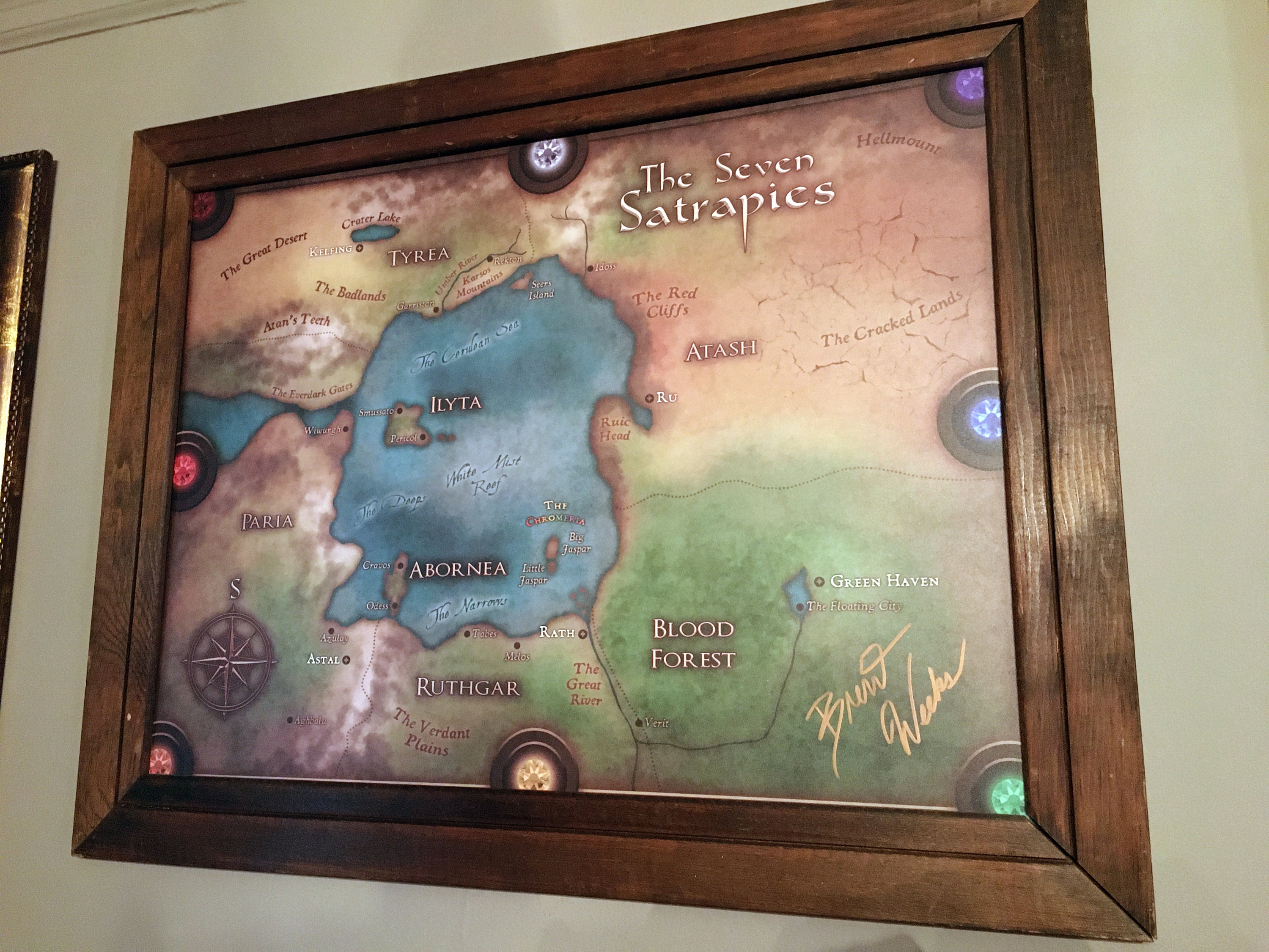 Fan Art The Seven Satrapies Map from Lightbringer de Brent Weeks 