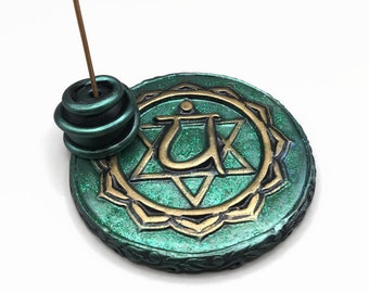 Heart Chakra Incense holder, meditation, Anahata Chakra