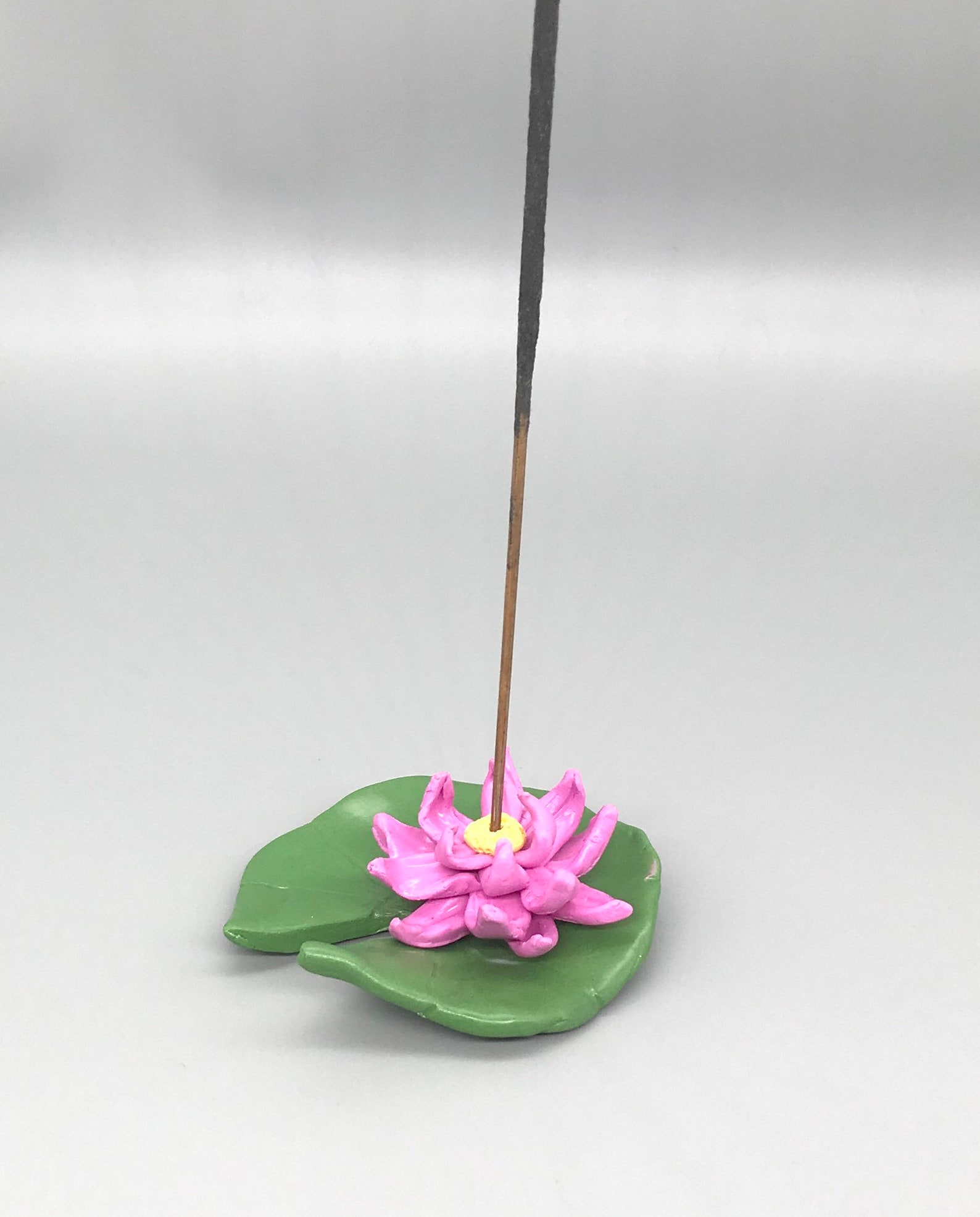 Lotus incense holder polymer clay incense meditation zen Etsy
