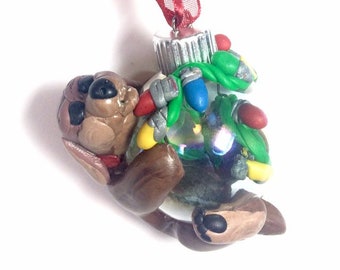 Polymer Clay Dog Ornament: Perfect Christmas & Holiday Decor Gift for Dog Owners