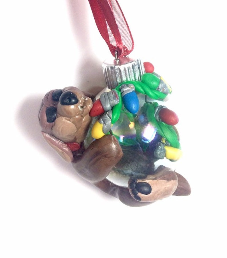 Polymer Clay Dog Ornament: Perfect Christmas & Holiday Decor Gift for Dog Owners image 1