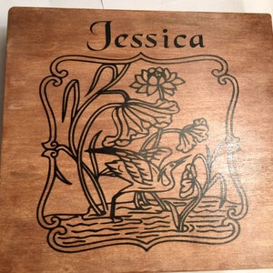 Wood jewelry box, personalized jewelry box, wooden box, decorative box, prayer box