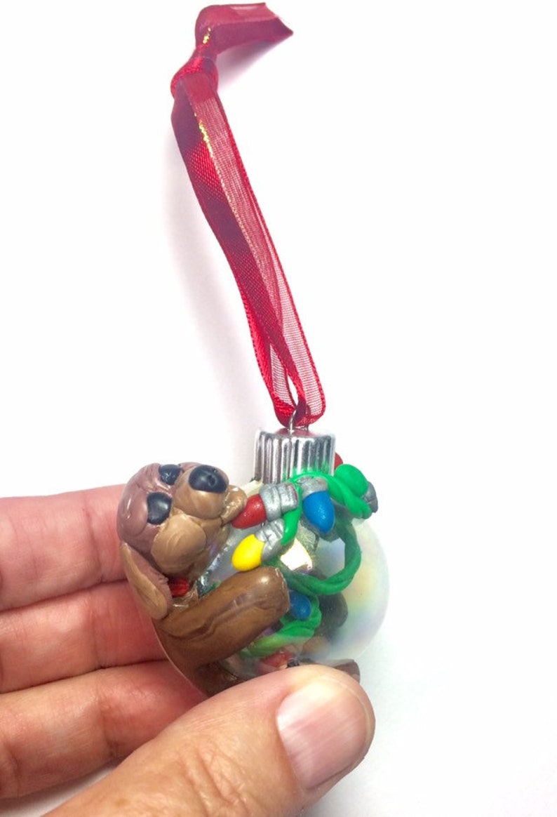 Polymer Clay Dog Ornament: Perfect Christmas & Holiday Decor Gift for Dog Owners image 2