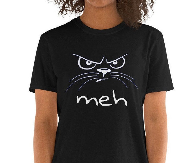 meh cat t shirt