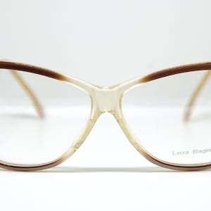 vintage LAURA BIAGIOTTI V33 glasses occhiali brille lunettes gafas eyewear sunglasses frame made in ITALY New Old Stock 1980&#39;s