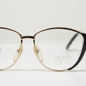 VALENTINO Vintage round glasses occhiali brille lunettes gafas eyewear sunglasses frame made in Italy New old Stock 1980&#39;s circa