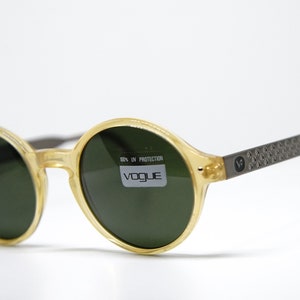 Vintage VOGUE round sunglasses occhiali da sole sonnebrille lunettes gafas de sol eyewear mod.2092 made in Italy NOS 1990&#39;s circa