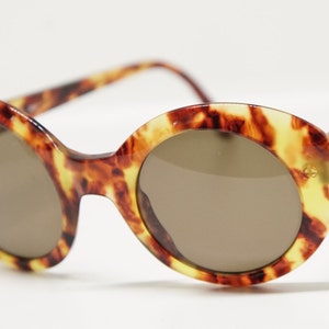 GIORGIO ARMANI mod. 919 lunettes de soleil rondes vintage occhiali da sole sonnebrille lunettes gafas de sol eyewear écaille de tortue Italie années 1990