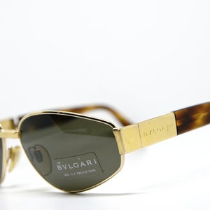 Lunettes de soleil vintage BULGARI occhiali da sole sonnebrille lunettes de soleil fabriquées en Italie, New Old Stock, vers les années 1990