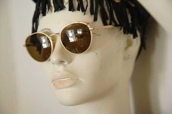 TRUSSARDI ACTION ATR20 Round Vintage sunglasses o… - image 1