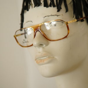 vintage JOHN STERLING 1010 squared glasses occhiali brille lunettes gafas eyewear sunglasses frame made in ITALY New Old Stock 1980&#39;s