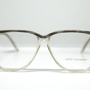 vintage ALDO NAVARRO 6006 squared glasses occhiali brille lunettes gafas eyewear sunglasses frame New Old Stock 1980&#39;s