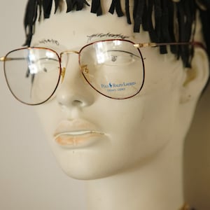 vintage POLO RALPH Laurent ClassicV glasses occhiali brille lunettes gafas eyewear sunglasses frame made in JAPAN New Old Stock 1980&#39;s