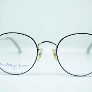 POLO Ralph LAURENT Classic x vintage round glasses occhiali brille lunettes gafas eyewear sunglasses frame hipster New Old Stock 1990&#39;s