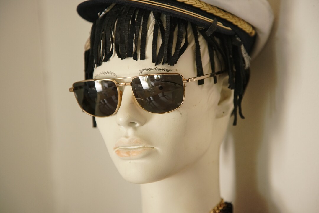 Lunettes Vintage GIAN MARCO VENTURI Modèle 032 - Monture Or/cuivre/violet Ovale - Neuf Sans étiquette