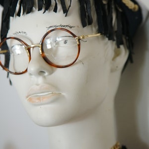 GIANMARCO VENTURI vintage round glasses occhiali brille lunettes gafas eyewear sunglasses frame made in ITALY New Old Stock 1990&#39;s