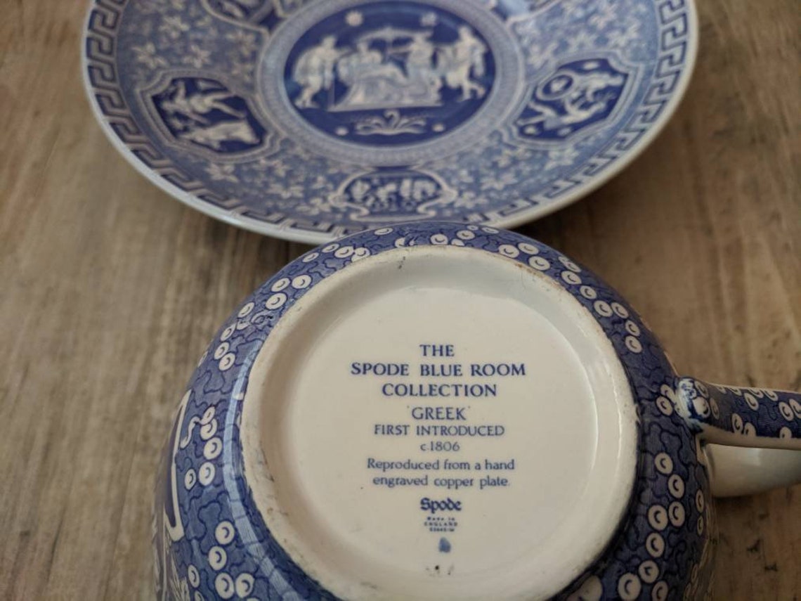 Spode Blue Room Collection 'Greek' Jumbo Breakfast Cup | Etsy