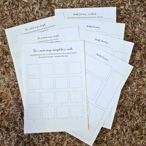 Printable drawing grids - instant download