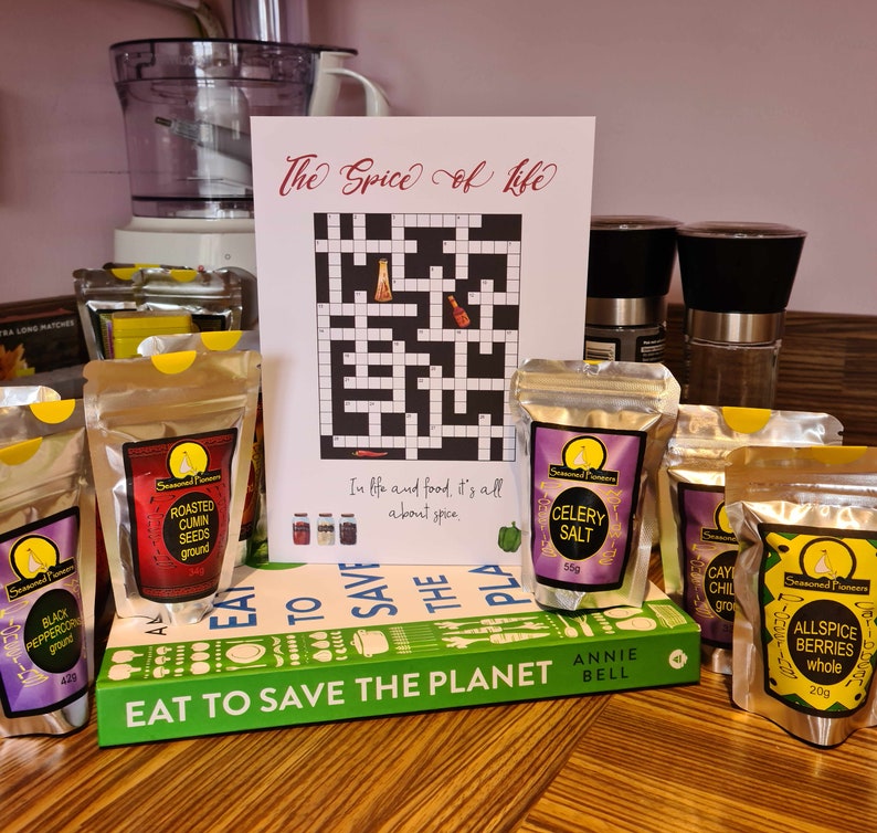 Spice of Life Crossword Card Spices Themed Crossword Puzzle Etsy UK