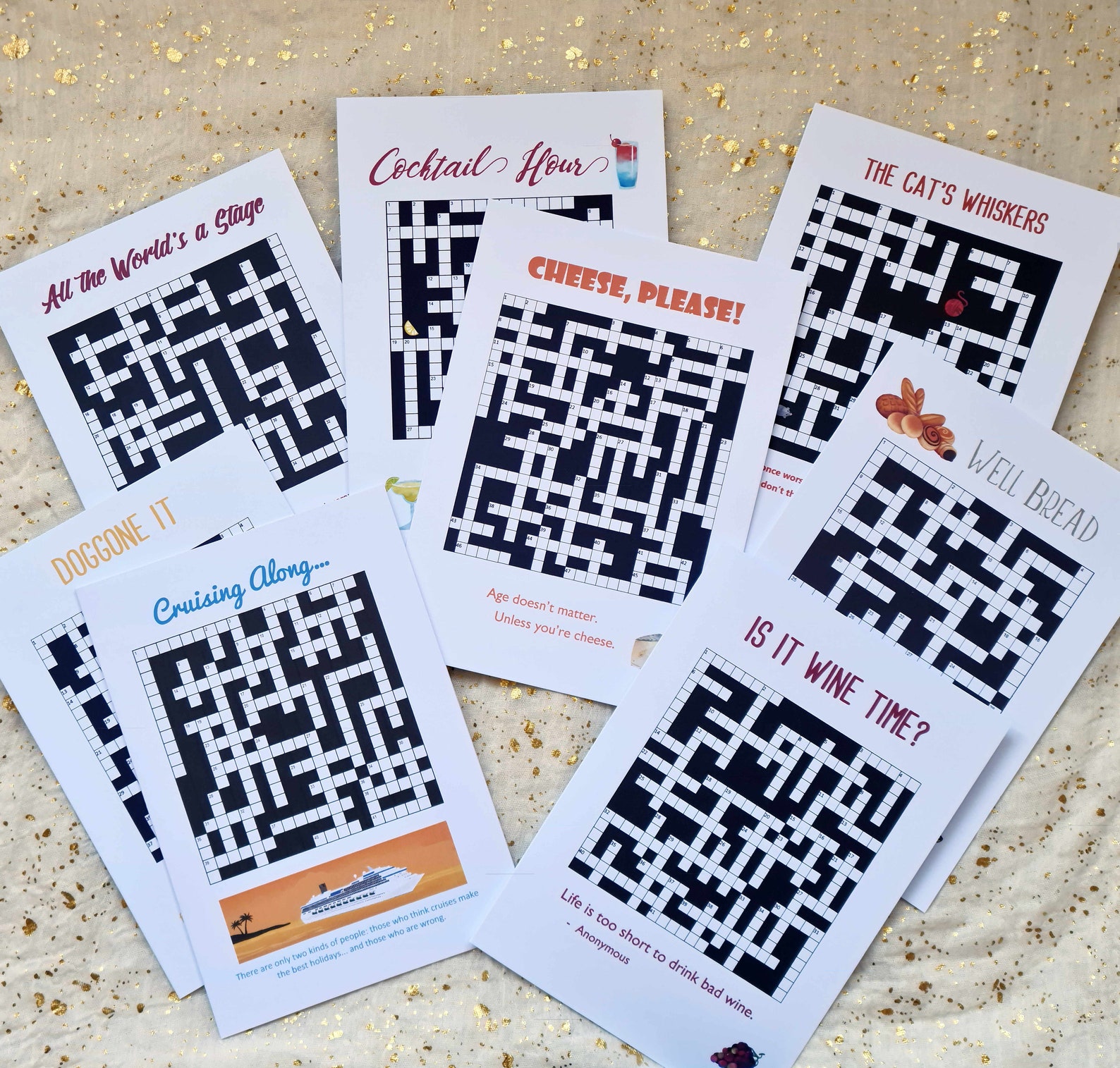 Spice of Life Crossword Card Spices Themed Crossword Puzzle Etsy UK