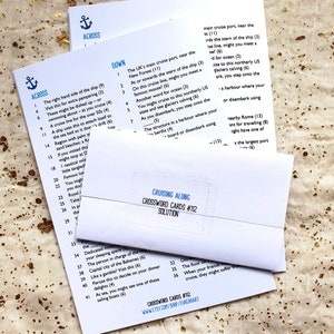 Cruising Along Crossword Card cruise holiday crossword Etsy Cruising Along Crossword Card cruise holiday crossword Etsy