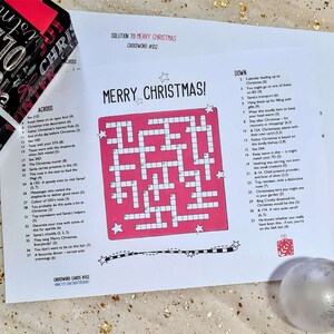 Merry Christmas Printable Crossword Christmas themed crossword puzzle image 2