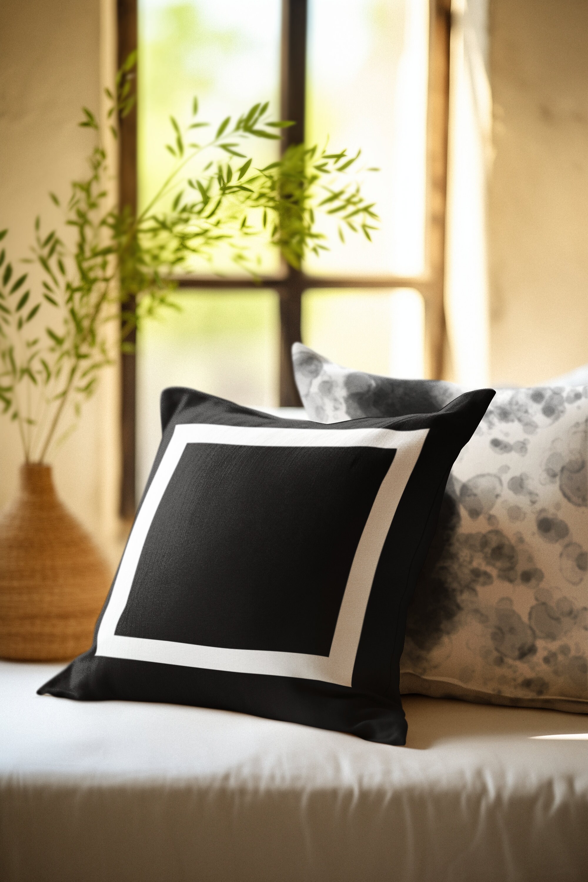 Black and white pillows for bed hotsell