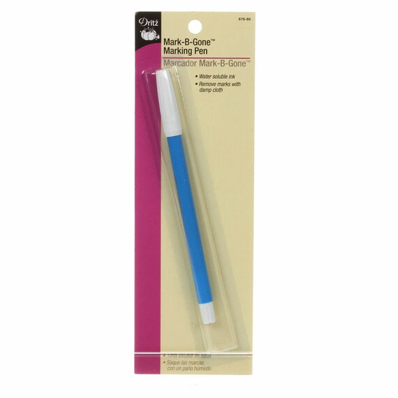 Dritz 676 60 Mark B Gone Marking Pen Blue Made In Japan Etsy