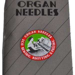 Organ 135X7 135X5 134R DPX5 Industrial sewing Machine Needles-size 12 ball point-10 per pack
