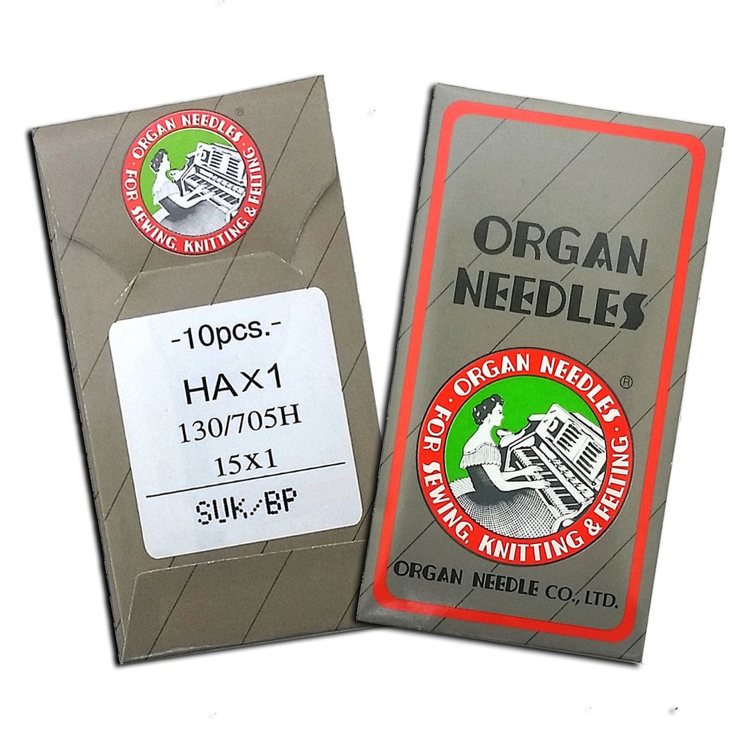 Organ 15x1/hax1 Flat Shank Home Sewing Needle Size 14 Ball Etsy