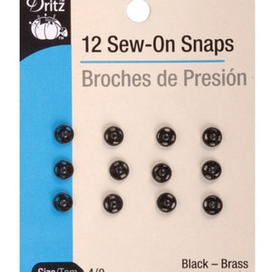 60 Sets of High Quality Sew-on Snaps, 17mm, 5 Colors Available 