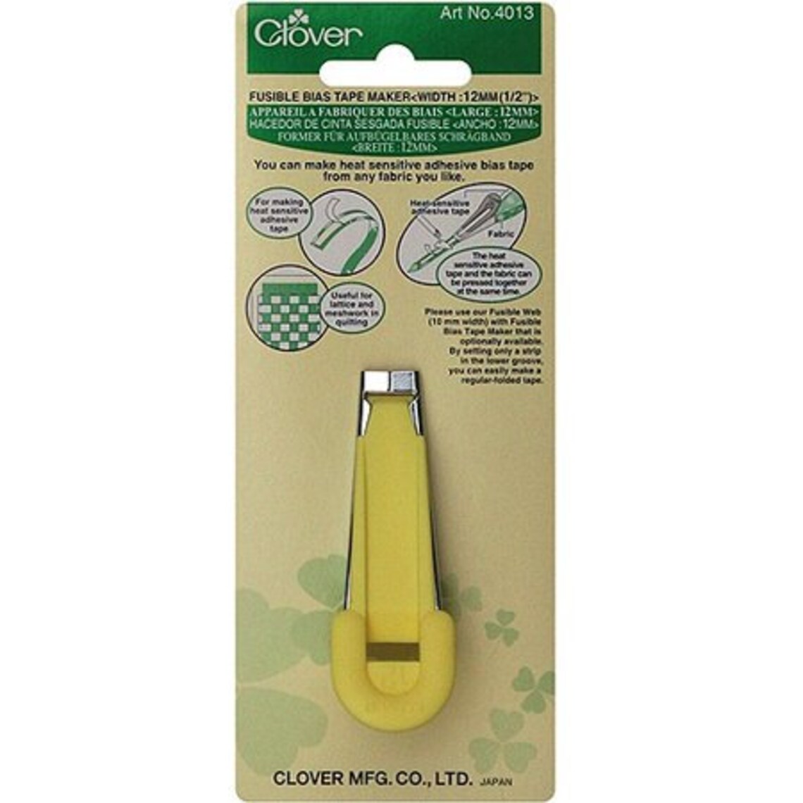 Clover Fusible Bias Tape Maker 12mm 1/2 4013 Etsy