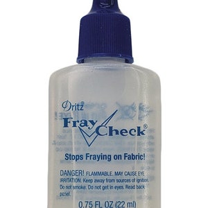 Dritz Fray Check, clear, .75 fluid ounce bottle-made in USA-#674
