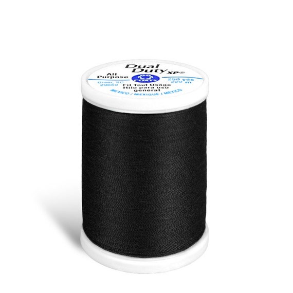 Black - Dual Duty XP General Purpose Thread 250yd - Coats