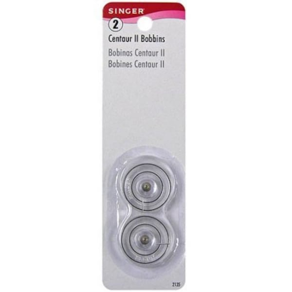 Singer Centaur II Clear Plastic Bobbins-2/pk-#312956