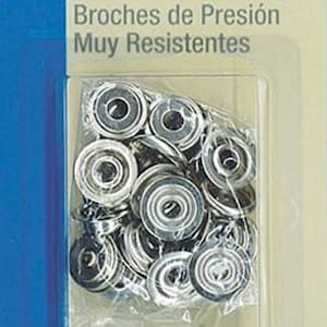 Dritz Heavy Duty Snaps - Size 24-5/8&quot;(1.6cm) - 7 Pieces