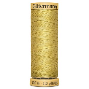 Gutermann Sew-All Polyester Thread Spool 100m (110 yards)-Buttercup Yellow-#820