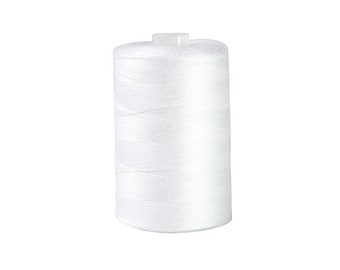 A&E Strongbilt 2000 Yards White Thread Spool Polyester-made in USA