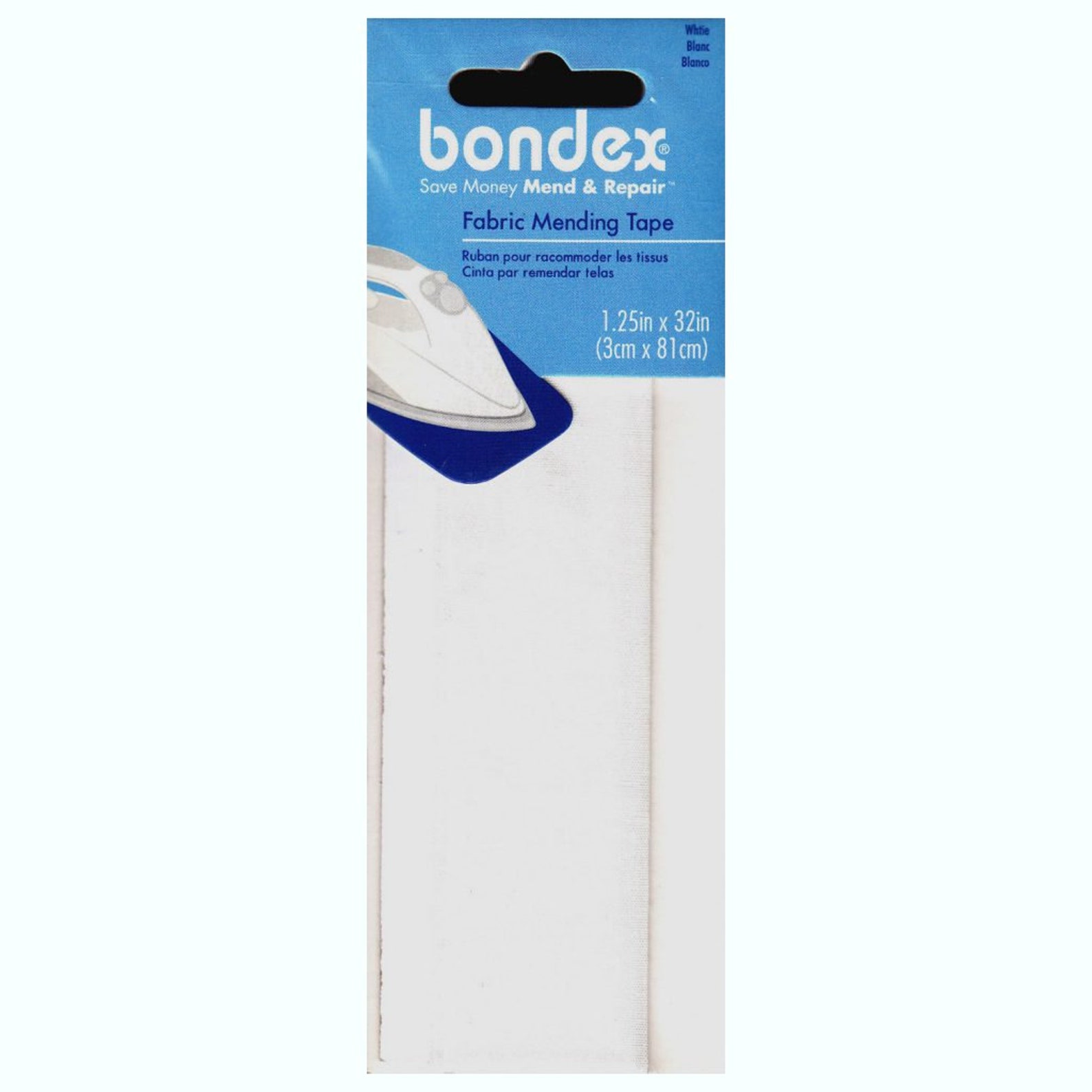 BONDEX White Fabric Iron on Mending Tape. Size 5 X Etsy