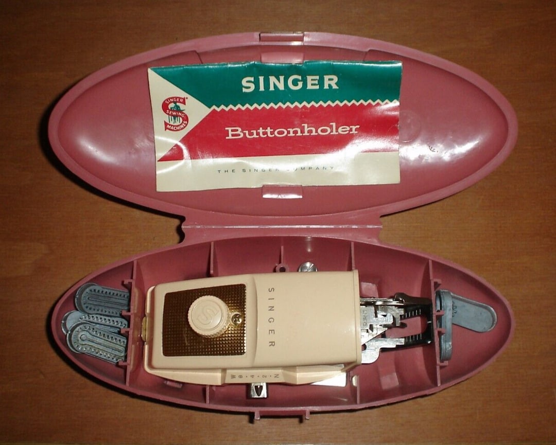 Vintage Singer Buttonholer Sewing Machine Buttonholer Attachment in