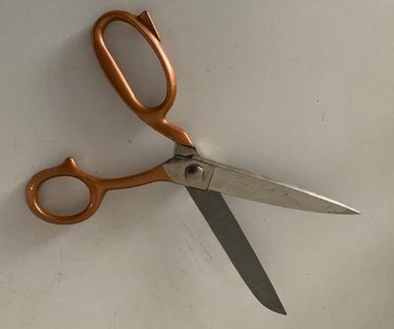7 Bent Handle Dressmaker Shears Scissors With Copper Etsy UK