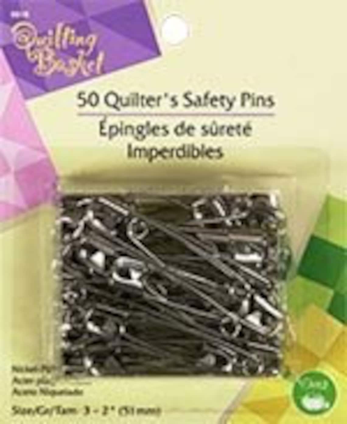 Quilter's Basting Pinsnickel Platedsize 375 Ct.7021 Etsy
