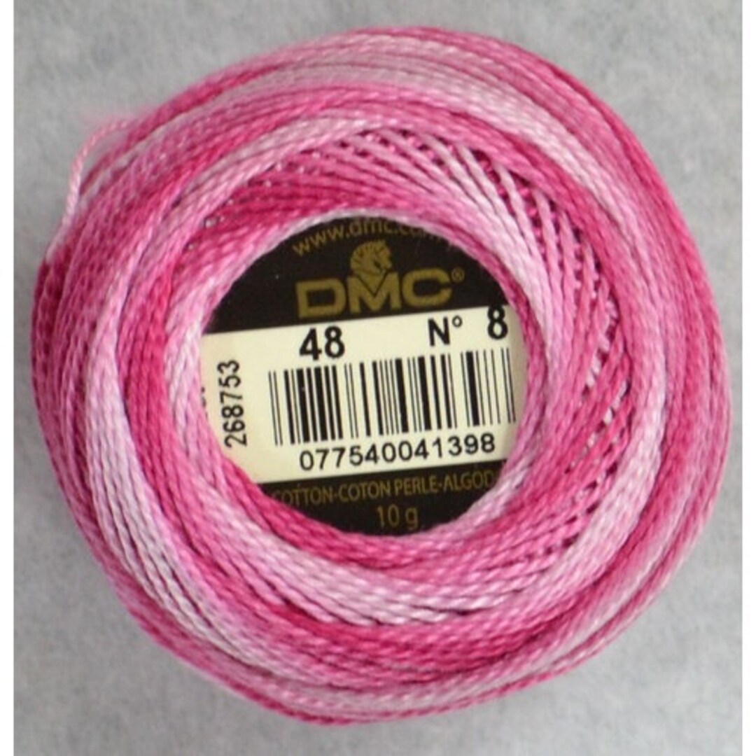 DMC Perle Cotton Thread Balls Size 8variegated Baby Pink48 Etsy