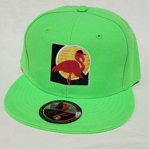 Florida Robbery Neon Green Fitted Hat