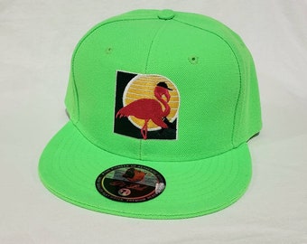 Florida Robbery Neon Green Fitted Hat