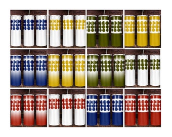 Pyrex Red Blue Green Yellow Dots Bundle | 20oz Skinny Tumbler Straight & Tapered Sublimation PNG | DD69