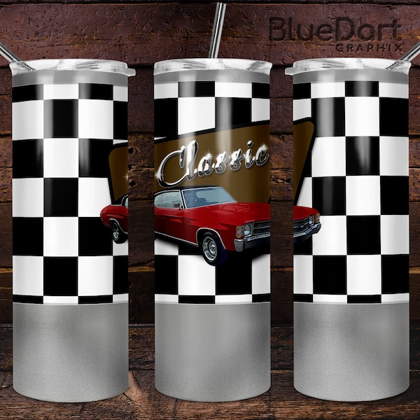 Classic 71 Chevelle | 20oz Skinny Tumbler PNG Sublimation File | DD65