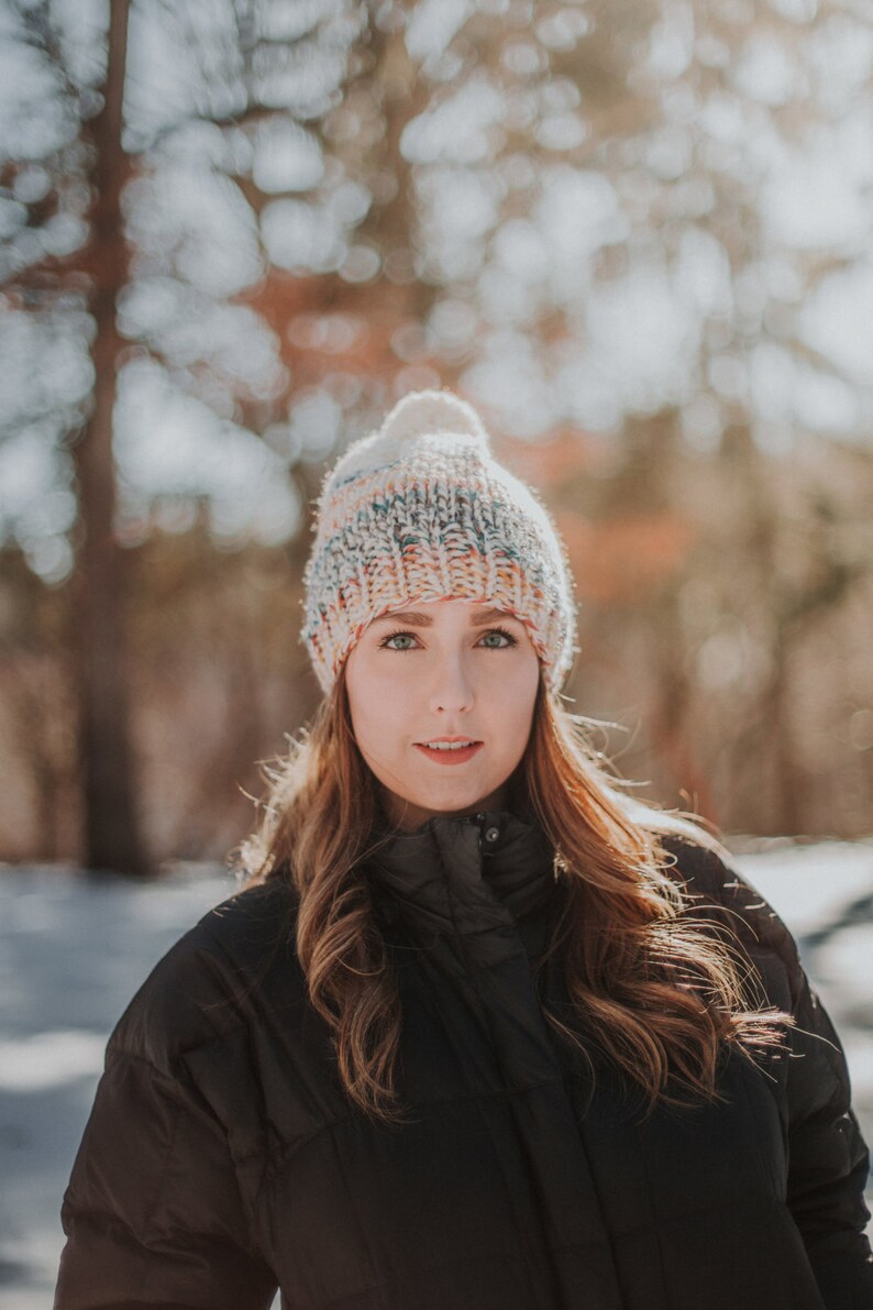 KNITTING PATTERN / / the Lowry Color Block Hat / / Knit Hat Etsy